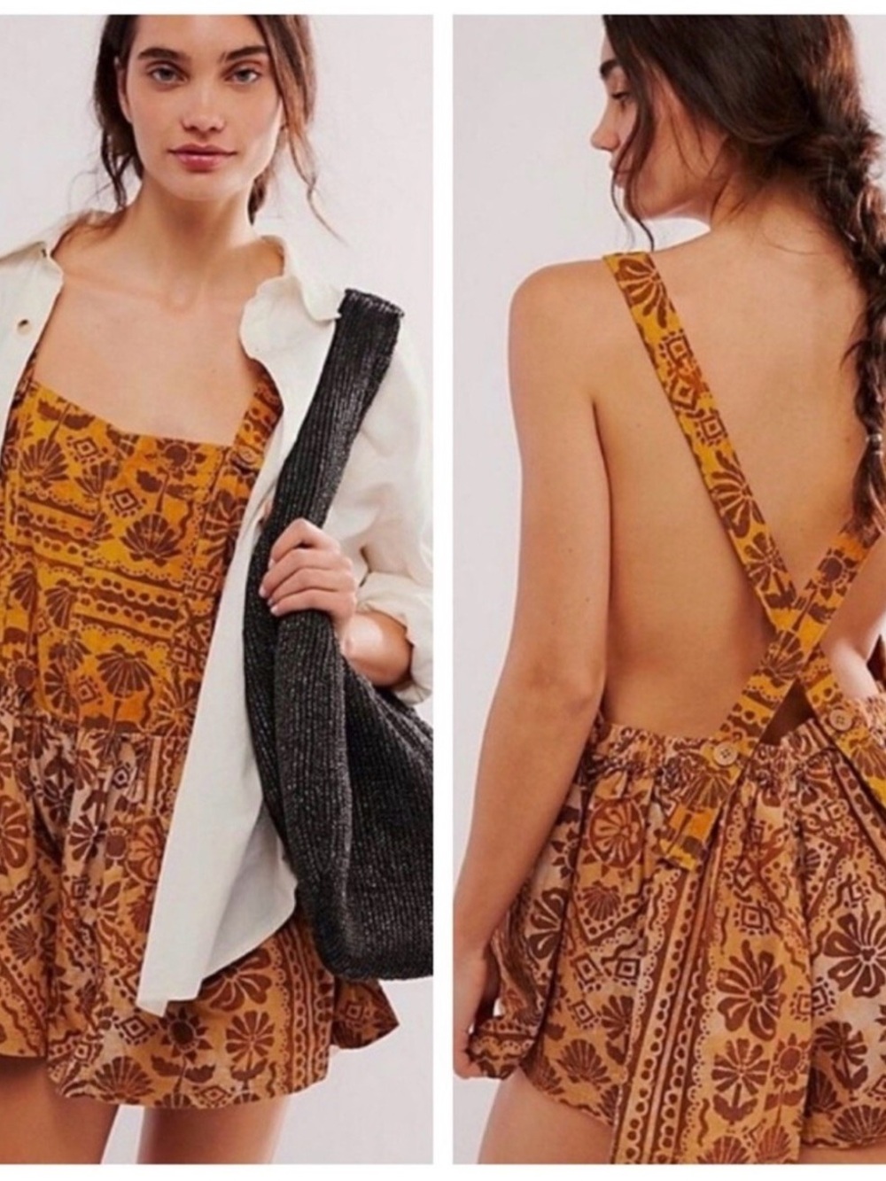 Free People Palm Bay Seashell Romper